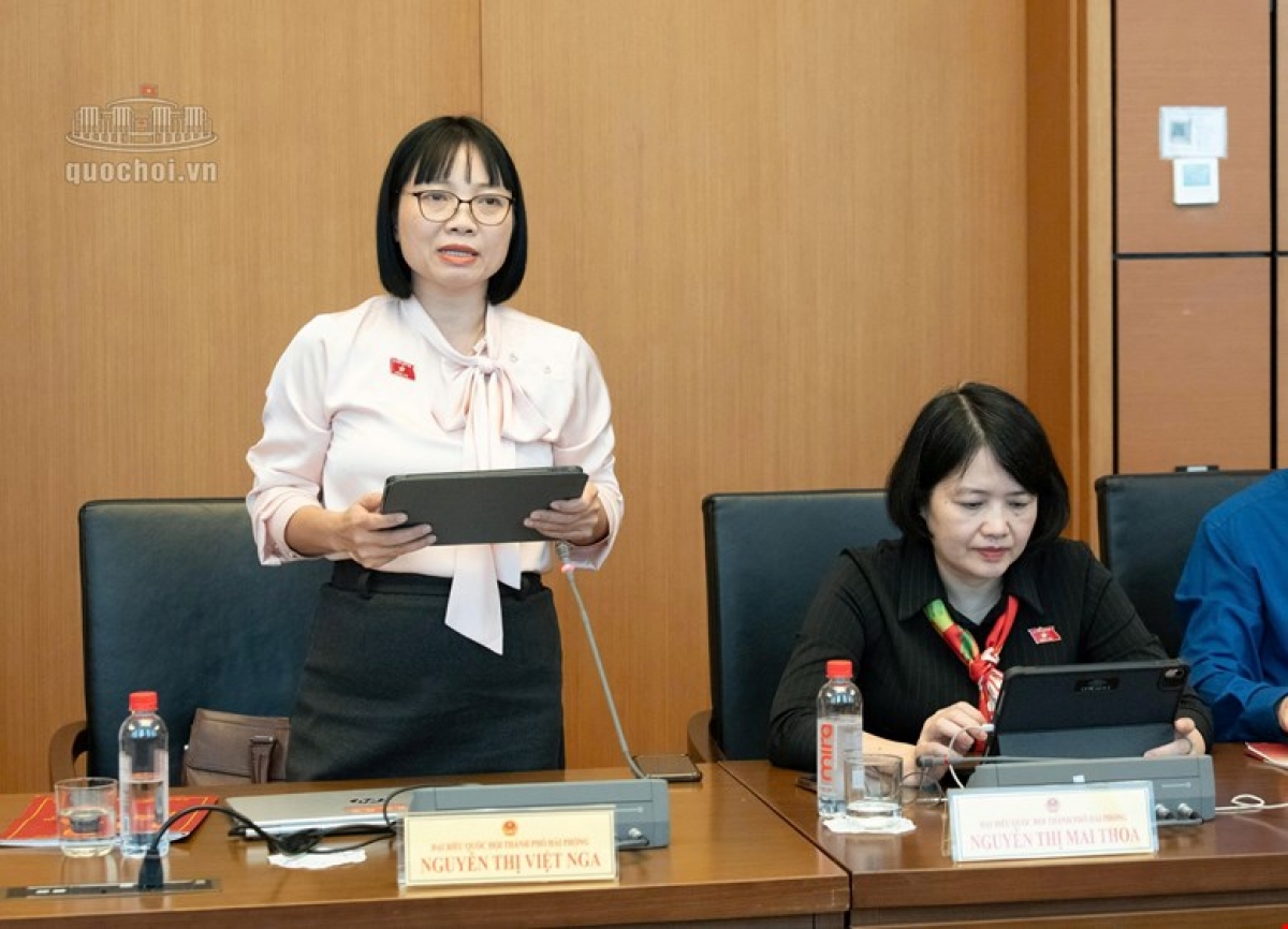 Đại biểu Nguyễn Thị Việt Nga, Đoàn đại biểu Quốc hội thành phố Hải Phòng
(Ảnh: Quochoi.vn)