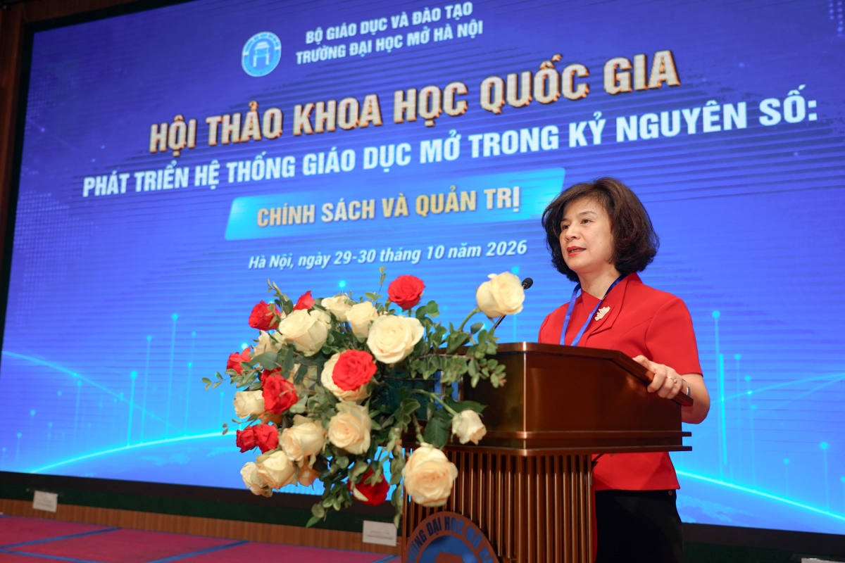 PGS.TS Vũ Thị Tú Anh – Phó Cục trưởng Cục Giáo dục nghề nghiệp và Giáo dục thường xuyên, Bộ GD-ĐT. Ảnh: HOU