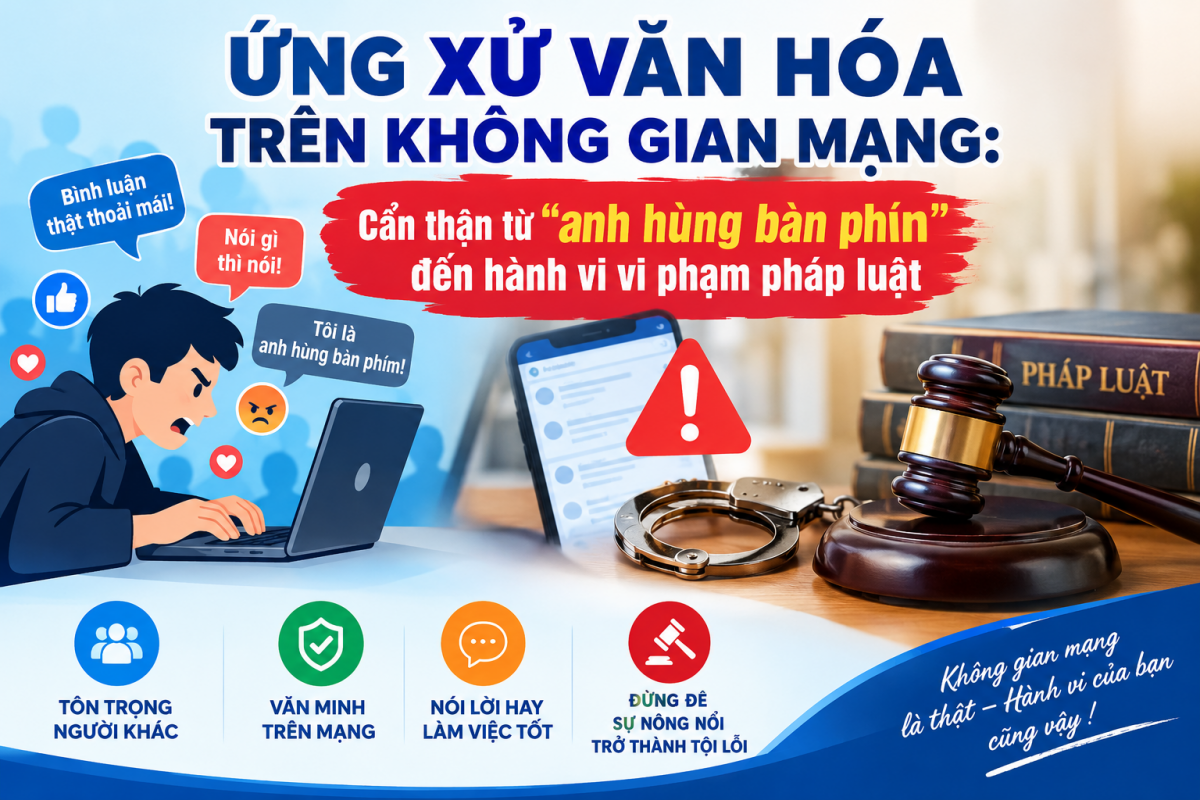 Hãy để bàn phím lan tỏa những giá trị tử tế, tri thức và sự sẻ chia, thay vì biến nó thành vũ khí làm tổn thương người khác và tự đưa mình vào vòng xoáy vi phạm pháp luật. (Ảnh có sử dụng AI)