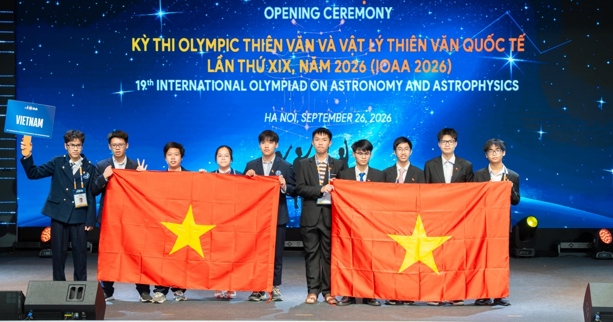 Toàn bộ thí sinh Việt Nam tham dự Kỳ thi Olympic Thiên văn và Vật lý thiên văn (IOAA) lần thứ XIX năm 2026 đều đoạt giải. (Ảnh: BTC)