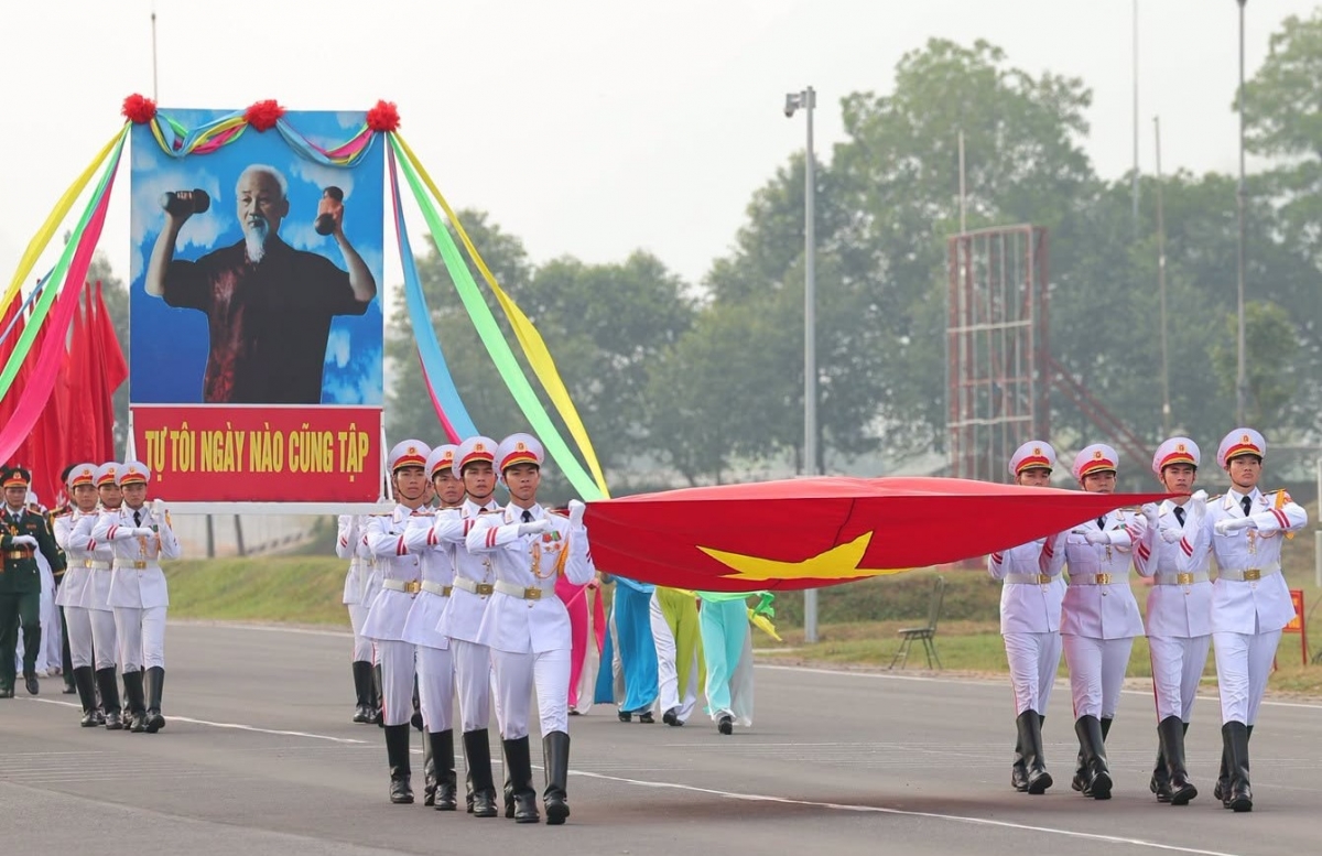 Thể thao Quân đội tiếp tục đẩy mạnh phong trào Toàn dân rèn luyện thể thao theo gương Bác Hồ  vĩ đại (Ảnh: BQP)