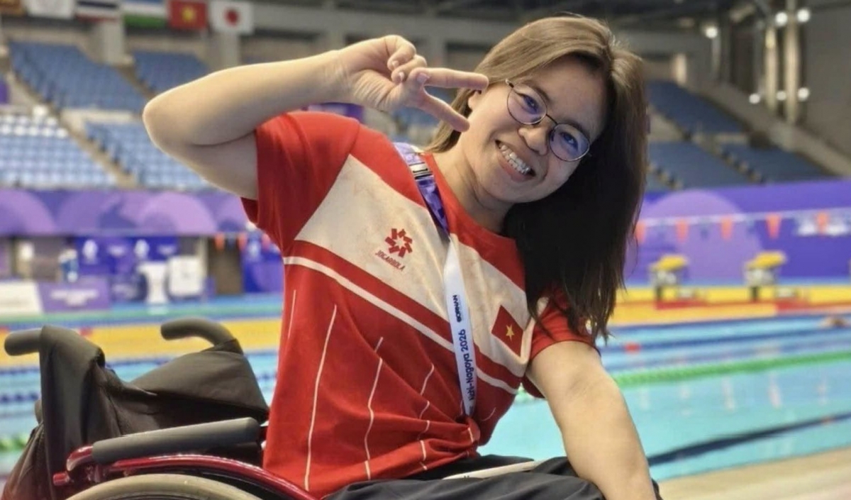 Thành tích của Vi Thị Hằng đã rất gần HCĐ (Ảnh: Paralympic Việt Nam)