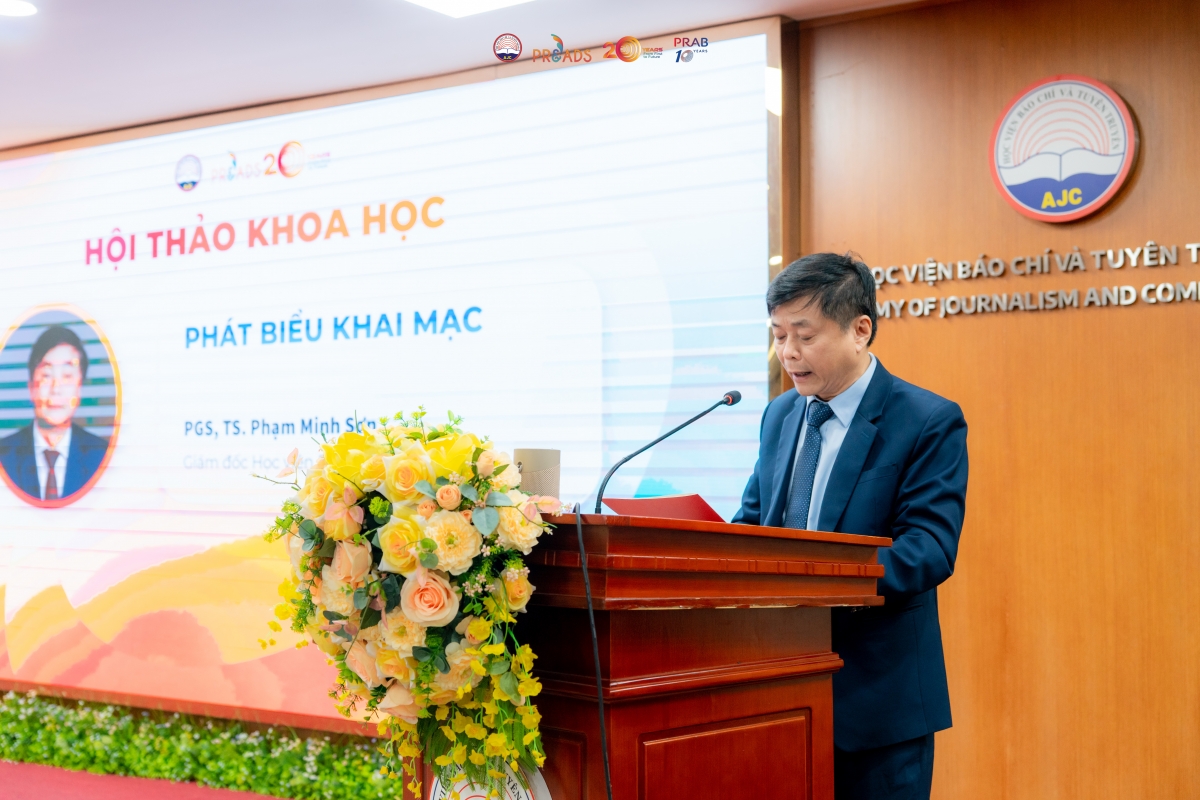PGS,TS. Phạm Minh Sơn, Giám đốc Học viện Báo chí và Tuyên truyền (Ảnh: BTC)