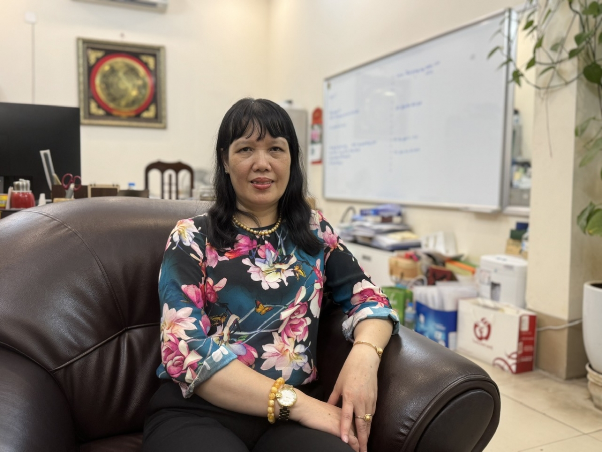 TS Nguyễn Bội Quỳnh- Hiệu trưởng Trường THPT Việt Đức (Hà Nội) 
Ảnh: Thu Lương VOV2 