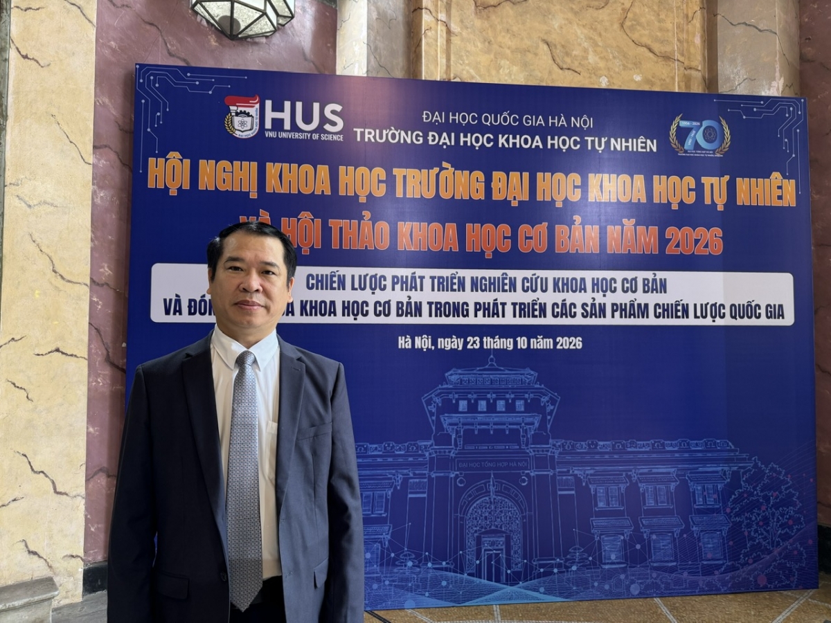 GS.TS Lê Thanh Sơn, Hiệu trưởng Trường Đại học Khoa học Tự nhiên, Đại học Quốc gia Hà Nội
(Ảnh: Thu Lương VOV2)