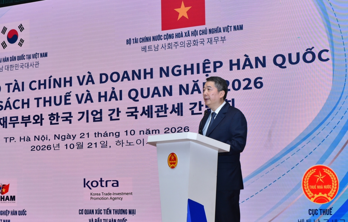 Thứ trưởng Bộ Tài chính Cao Anh Tuấn phát biểu khai mạc - Ảnh: Bộ Tài chính.