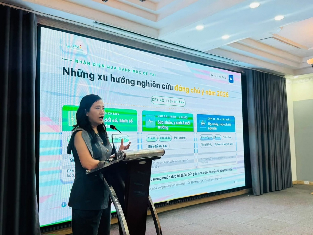 Trưởng ban Khoa học và Đổi mới sáng tạo ĐHQGHN Trần Thị Thanh Tú (Ảnh VNU)