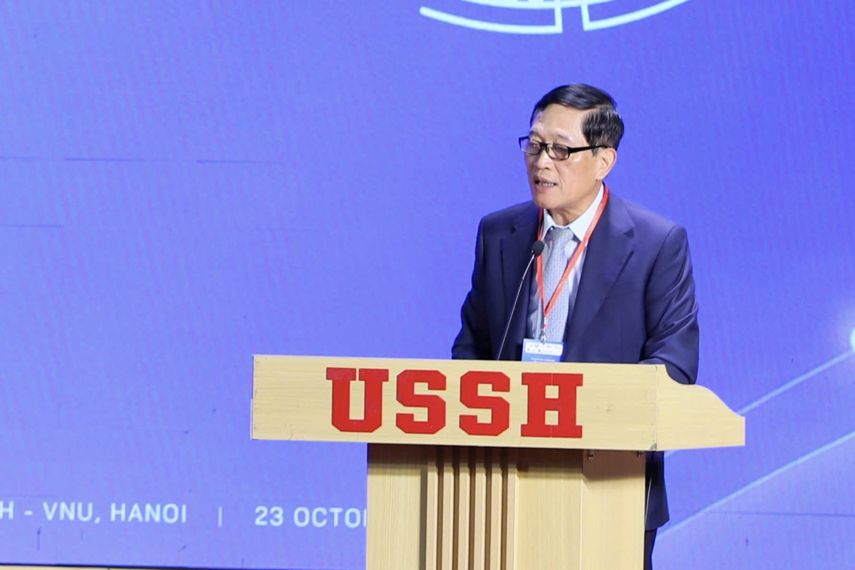  TS. Trần Văn Tùng, Chủ tịch Hội Thông tin Khoa học và Công nghệ Việt Nam (Ảnh USSH)