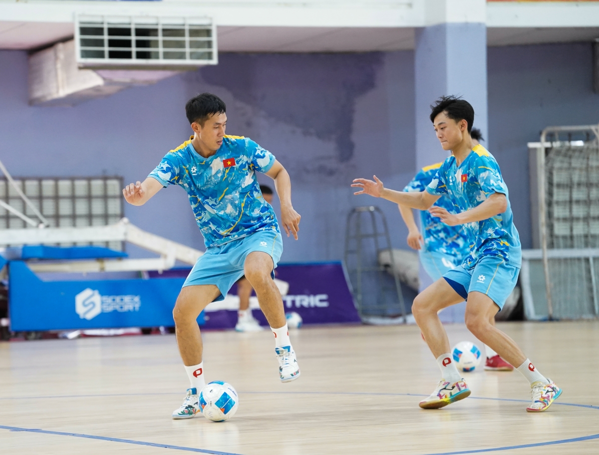 Đội tuyển futsal Việt Nam đã bắt đầu tập luyện chuẩn bị cho AIMAG 2026 (ảnh VFF)