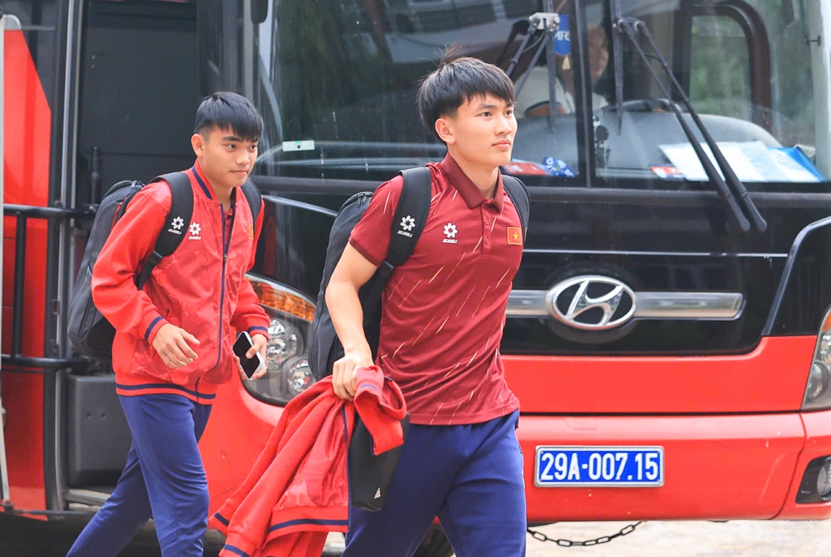 U17 Việt Nam trở về nước sau chuyến tập huấn tại Hàn Quốc (ảnh VFF)