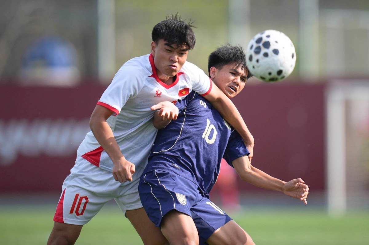 U23 Việt Nam và U23 Thái Lan trong lần so tài gần đây nhất tại CFA Team China 2026 (Ảnh VFF)